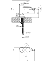 Смеситель для биде Kroner Element 211210-3801 Фото - 1